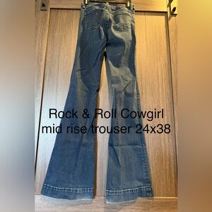 Rock & Roll Cowgirl Blue Flared Jeans